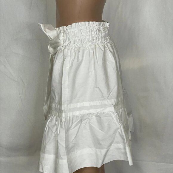 NEW ANTHROPOLOGIE Women’s The Somerset Mini Skirt White Size XL - Picture 5 of 8